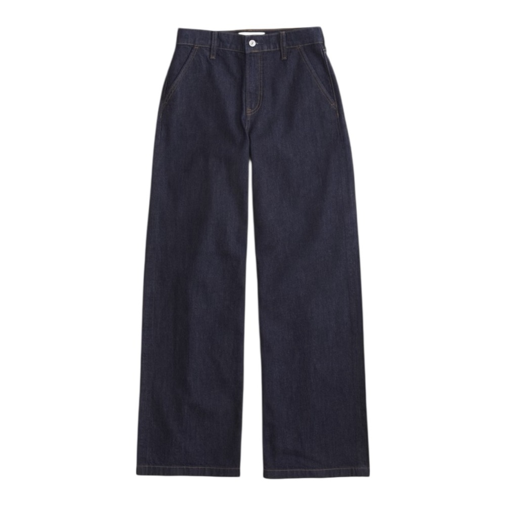 Abercrombie & Fitch High Rise Wide Leg Jean SZ 28 New - Picture 2 of 9